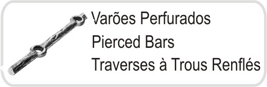 Varoes perfurados